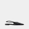 Anine Bing Women's Elena Slingback Flats In Black