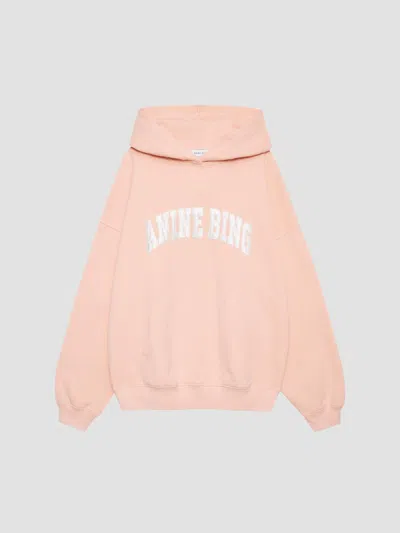 Anine Bing Harvey Oversized Hoodie In Pink