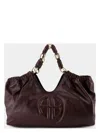 Anine Bing Medium Kate Tote In Bordeaux In Burgundy