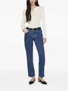 Anine Bing Katrin Long Sleeve Sweater In Ivory In Bianco
