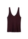 ANINE BING WOMEN'S LEA TOP IN BORDEAUX