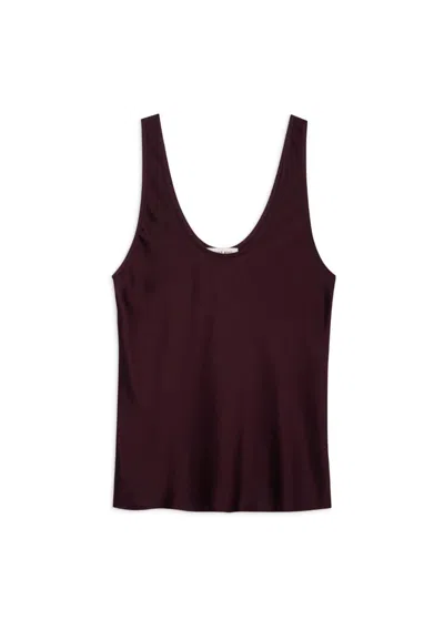 Anine Bing Women's Lea Top In Bordeaux In Blue