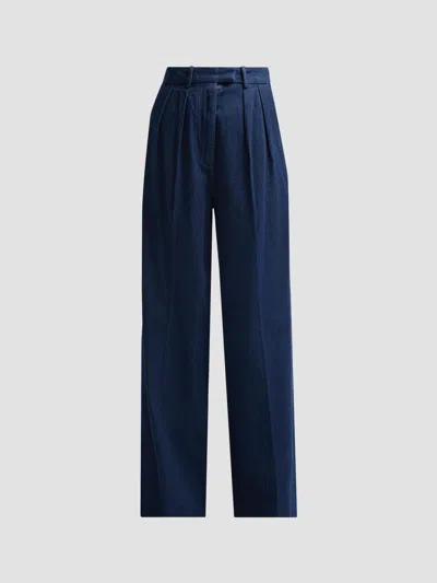 Anine Bing Women's Lou Denim Wide-leg Jeans In Dark Blue