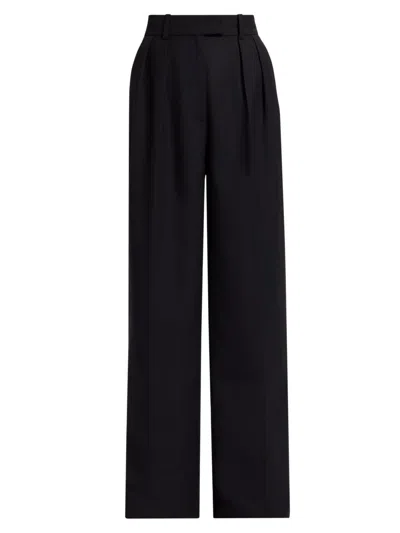 Anine Bing Women's Lou High-rise Trousers In Black