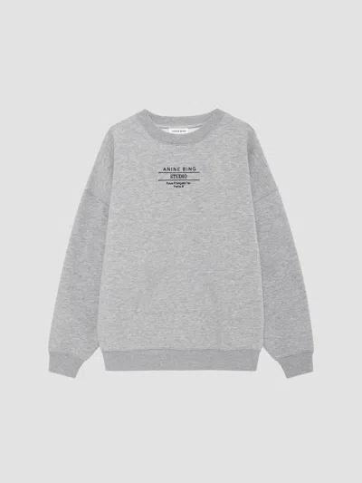 Anine Bing Miles Sweatshirt Studio In Animal Print