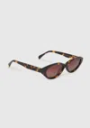 Anine Bing Women's Paris Sunglasses In Dark Tortoise In Brown
