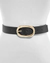 ANINE BING WOMEN'S SIGNATURE LINK BUCKLE LEATHER BELT