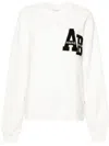 Anine Bing Miles Logo-patch Cotton Sweatshirt In Multi