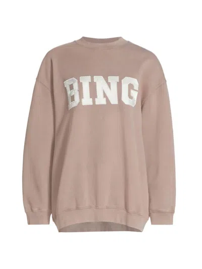 Anine Bing Tyler Bing Sweatshirt In Washed Iron
