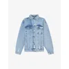 ANINE BING ANINE BING WOMENS VINTAGE BLUE RORY RELAXED-FIT DENIM JACKET