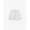 Anine Bing Womens Ultra Bleached Dalton High-rise Denim Shorts