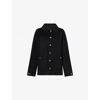 Anine Bing Womens Black Luca Relaxed-fit Wool And Cashmere Jacket In Black