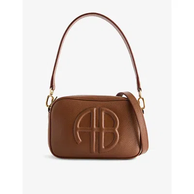 Anine Bing Womens Brown Lili Leather Cross Body Bag