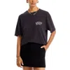 Anine Bing Womens Crewneck Band Tee Graphic T-shirt In Black