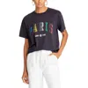 ANINE BING WOMENS CREWNECK SHORT SLEEVE GRAPHIC T-SHIRT