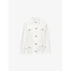 Anine Bing Womens Ecru Corey Flap-pocket Cotton Jacket Xs