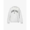 Anine Bing Harvey Logo-print Sweatshirt In Grey Melange