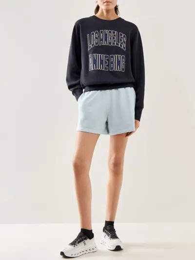 Anine Bing Mini Shrunken Graphic Tee In Black