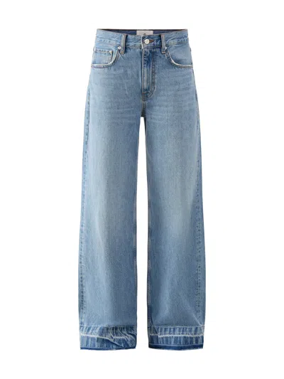 Anine Bing Womens Lewis Jean Blue