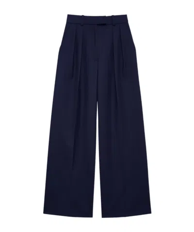 Anine Bing Womens Lou Trousers In Blue