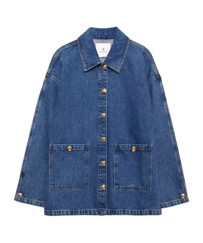 Anine Bing Womens Luca Jacket In Blue