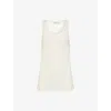 Anine Bing Womens Snow White Eugene Sleeveless Knitted Top In White
