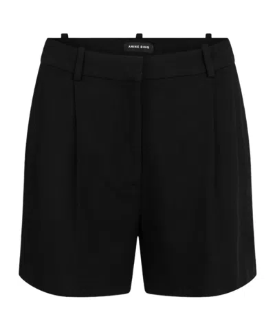 Anine Bing Womens Trent Shorts In Black