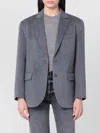 Anine Bing Wool And Cashmere Jacket With Flap Pockets In Gray