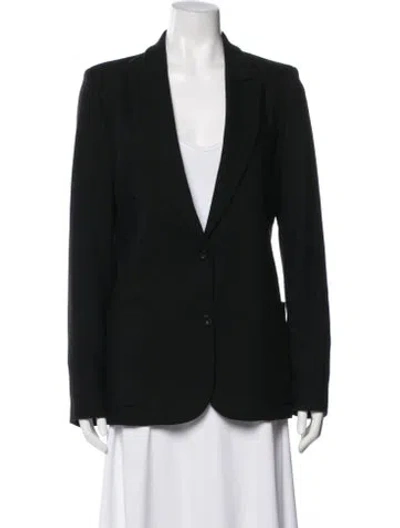 Pre-owned Anine Bing Wool Blazer In Black