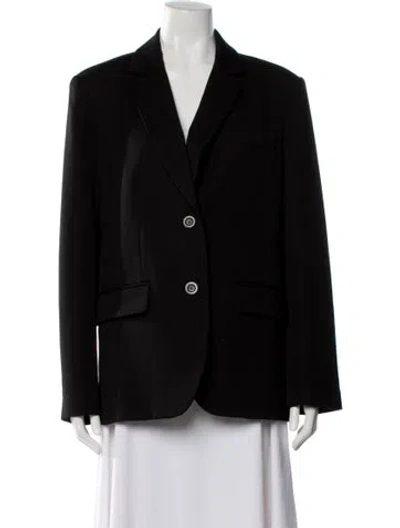 Pre-owned Anine Bing Wool Blazer In Black
