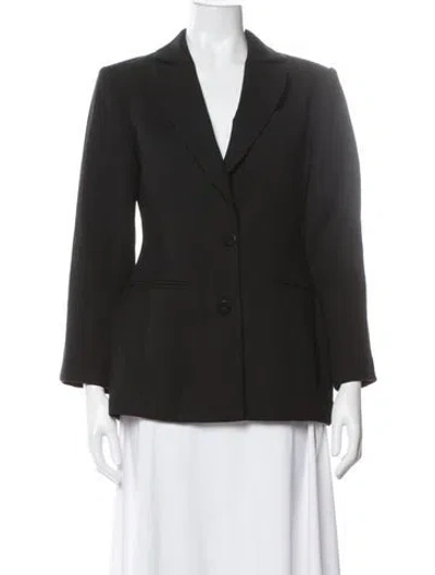 Pre-owned Anine Bing Wool Blazer In Black