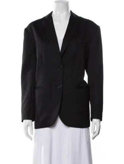 Pre-owned Anine Bing Wool Blazer In Black