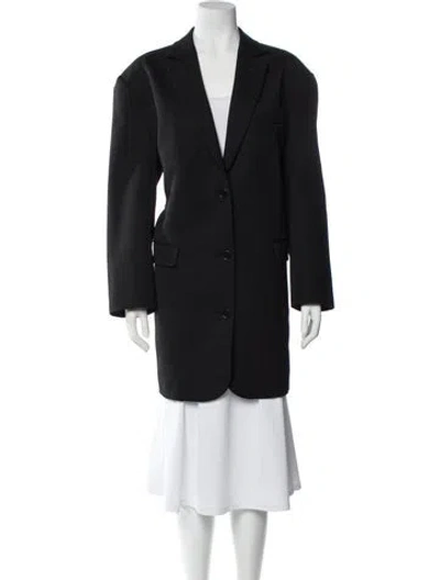 Pre-owned Anine Bing Wool Blazer In Gray