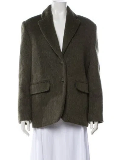 Pre-owned Anine Bing Wool Blazer In Gray