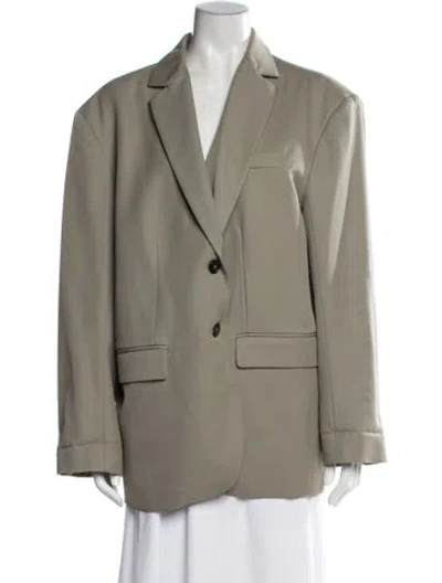 Pre-owned Anine Bing Wool Blazer In Gray