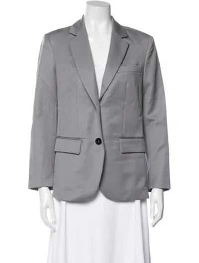 Pre-owned Anine Bing Wool Blazer In Gray