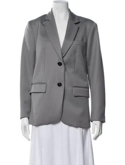 Pre-owned Anine Bing Wool Blazer In Grey