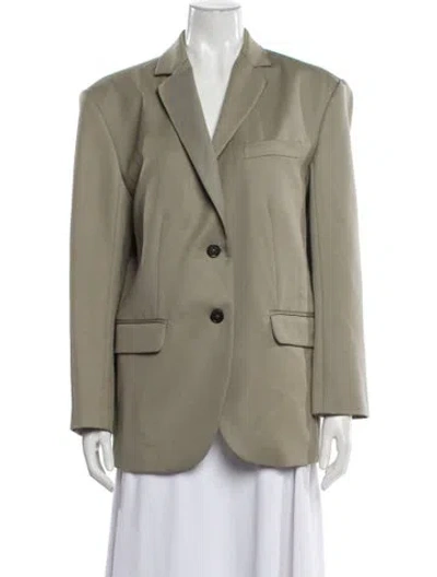 Pre-owned Anine Bing Wool Blazer In Neutral