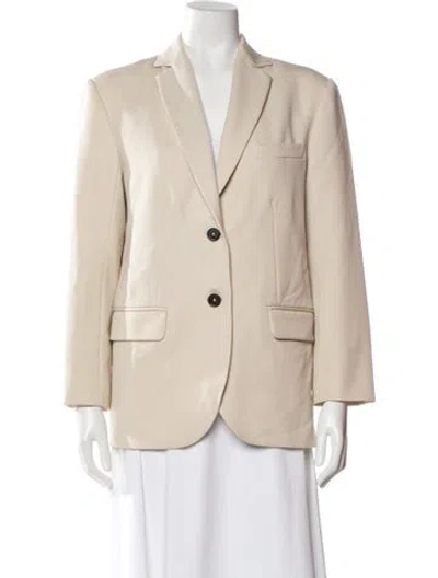 Pre-owned Anine Bing Wool Blazer In Neutral