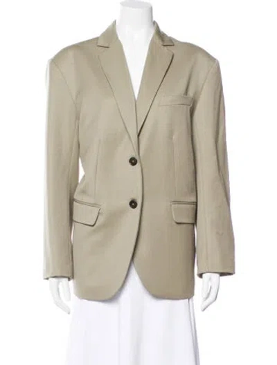 Pre-owned Anine Bing Wool Blazer In Neutral