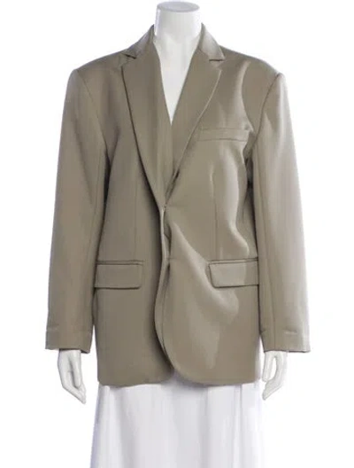Pre-owned Anine Bing Wool Blazer In Neutral