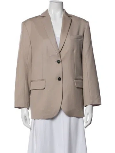 Pre-owned Anine Bing Wool Blazer In Neutral