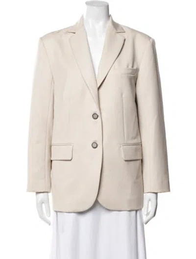 Pre-owned Anine Bing Wool Blazer In Neutral