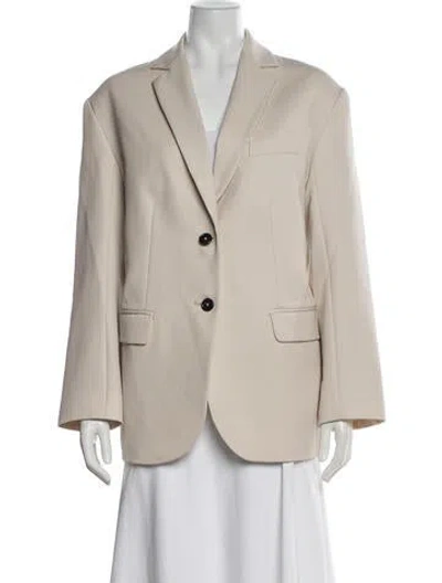 Pre-owned Anine Bing Wool Blazer W/ Tags In Neutral