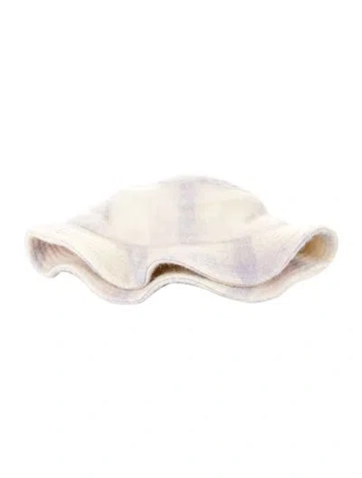 Pre-owned Anine Bing Wool Bucket Hat In Neutral