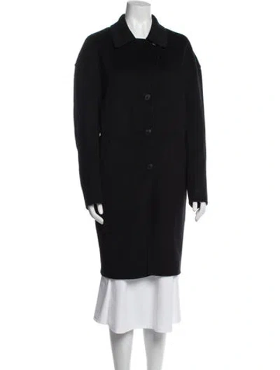 Pre-owned Anine Bing Wool Coat In Black