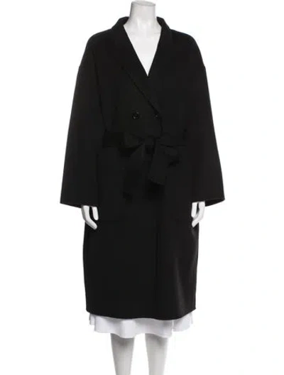 Pre-owned Anine Bing Wool Coat In Black