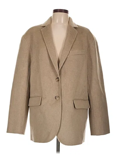 Pre-owned Anine Bing Wool Coat In Brown