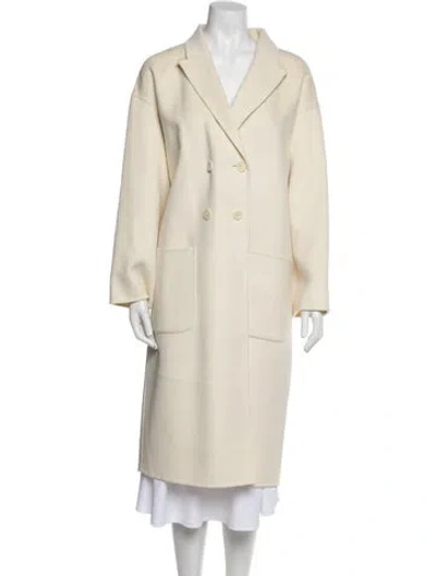 Pre-owned Anine Bing Wool Coat In Neutral