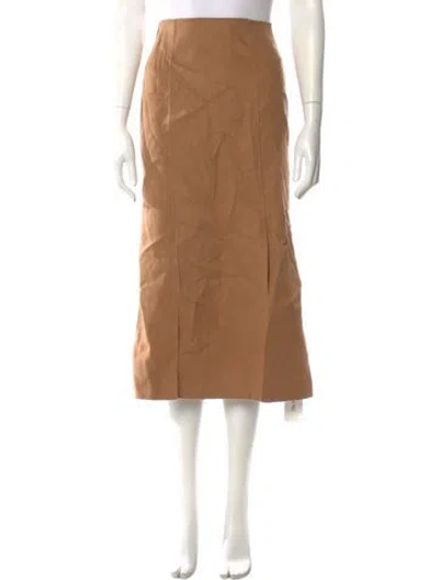 Pre-owned Anine Bing Wool Midi Length Skirt In Neutral